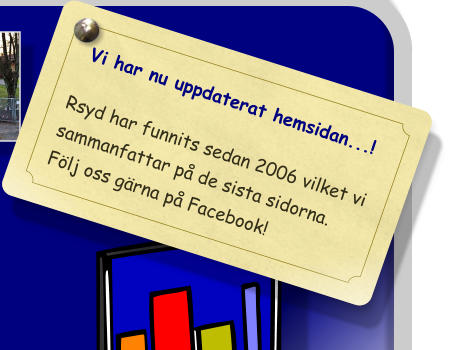 Vi har nu uppdaterat hemsidan...!  Rsyd har funnits sedan 2006 vilket vi sammanfattar p de sista sidorna.  Flj oss grna p Facebook!
